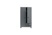 Miniature Anthracite wood cabinet with drawers Dennis 4