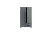 Miniature Anthracite wood cabinet with drawers Dennis 6