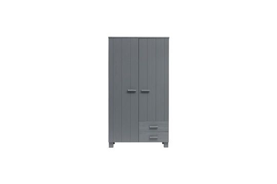 Anthracite wood cabinet with drawers Dennis Clipped