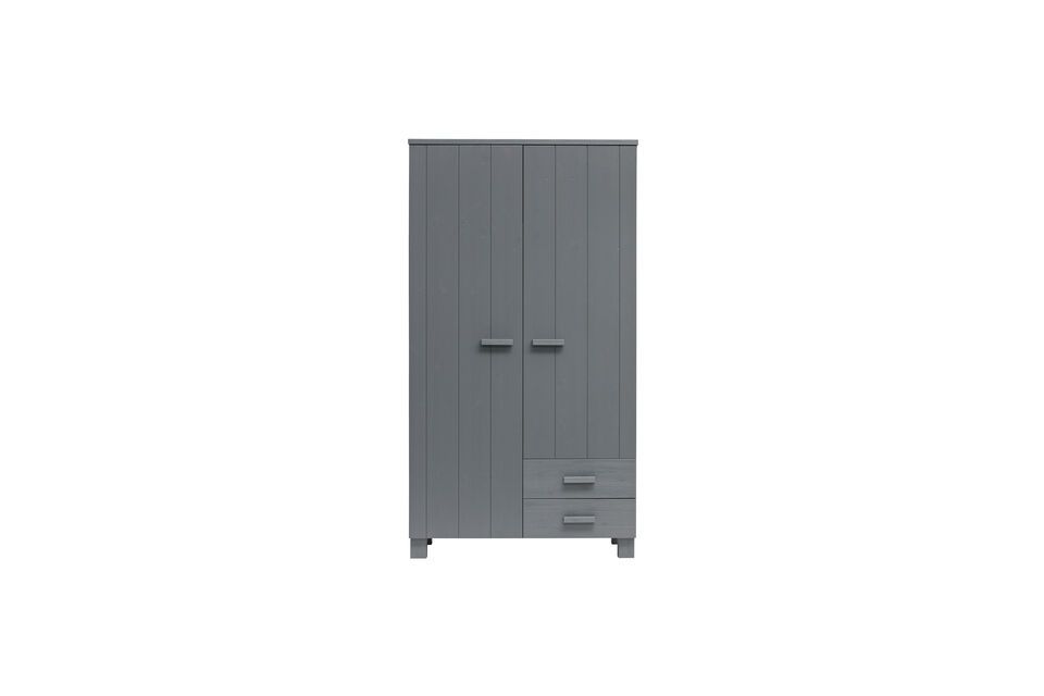 Anthracite wood cabinet with drawers Dennis Woood