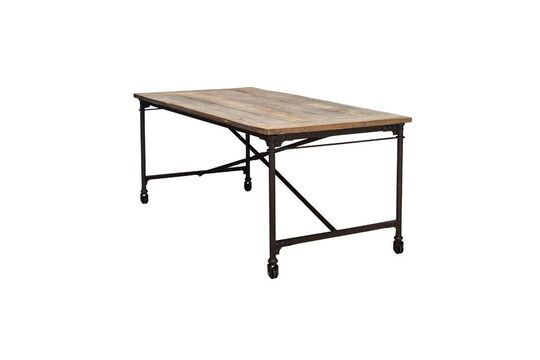 Antique elm upholsterer's table Clipped