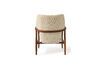 Miniature Ash wood armchair in cream tissue Peggy 4