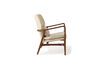 Miniature Ash wood armchair in cream tissue Peggy 6