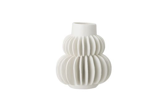 Badaroux White stoneware vase Clipped