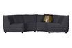 Miniature Bag anthracite velvet corner sofa 4