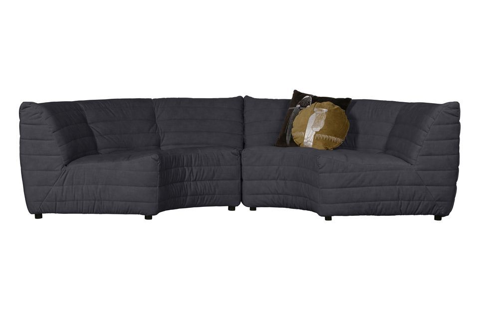 This corner sofa can be used in conjunction with the Bag bench from the same collection