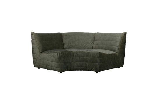 Bag green velvet corner sofa Clipped
