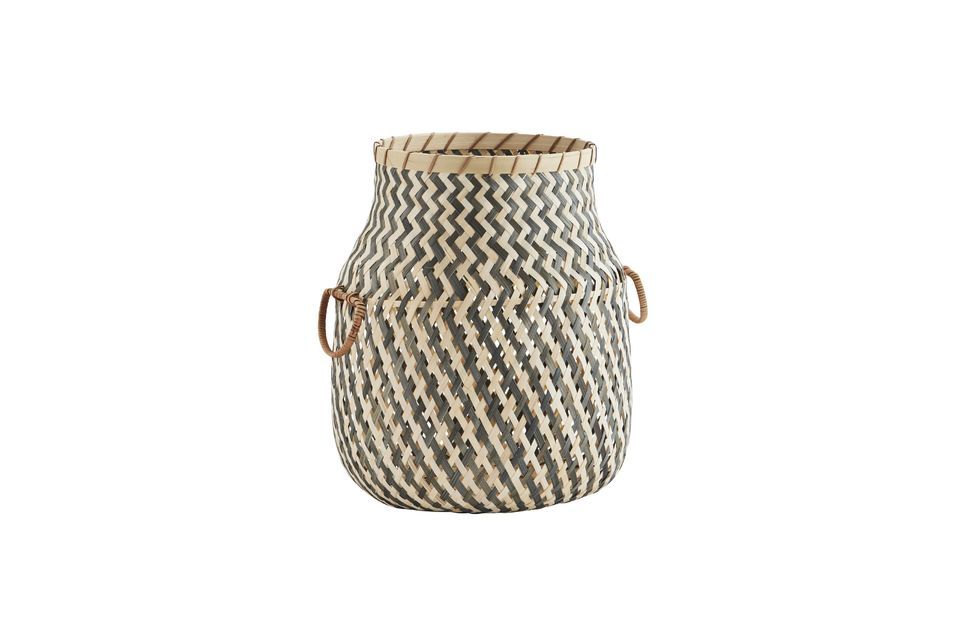 Bamboo basket with handles Haven Madam Stoltz