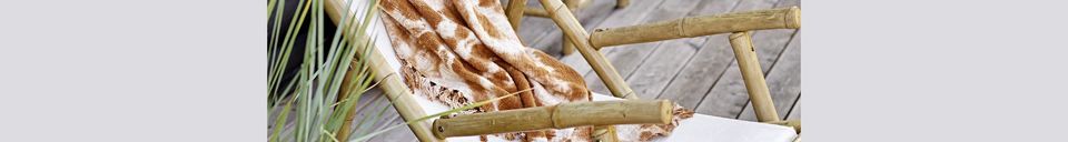 Material Details bamboo lounge chair Korfu