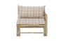 Miniature bamboo right side corner sofa Korfu Clipped