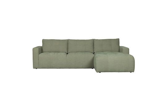 Bar green fabric right corner sofa