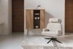 Miniature Barber cabinet with natural finish 5