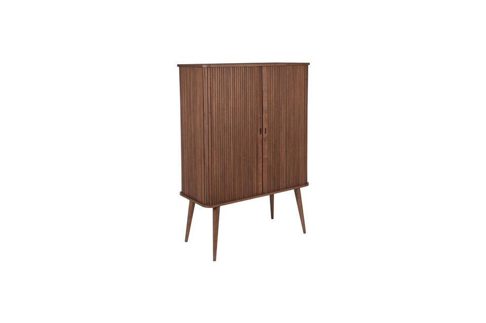 Barber cabinet with walnut finish - 7