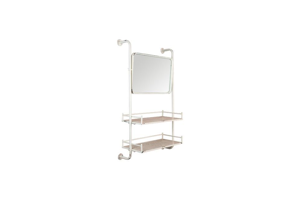 Barber wall shelf and mirror - 8