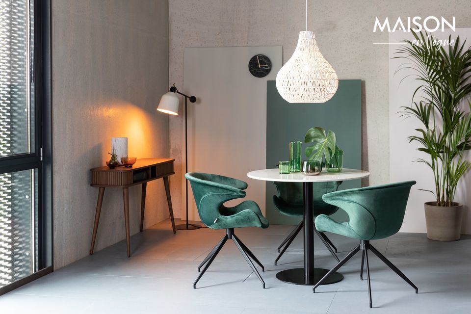 An elegant table made of noble wood