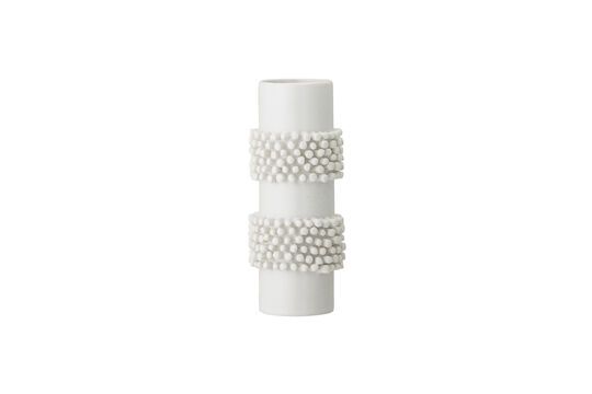 Barrit White stoneware vase Clipped