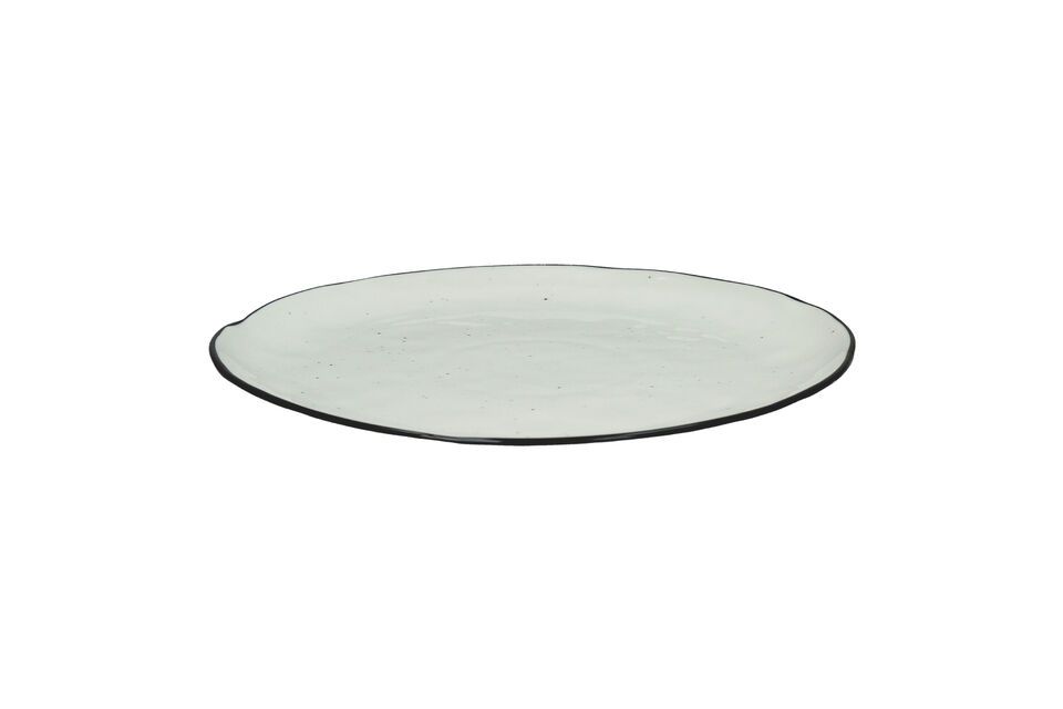 Basil white porcelain dinner plate Pomax