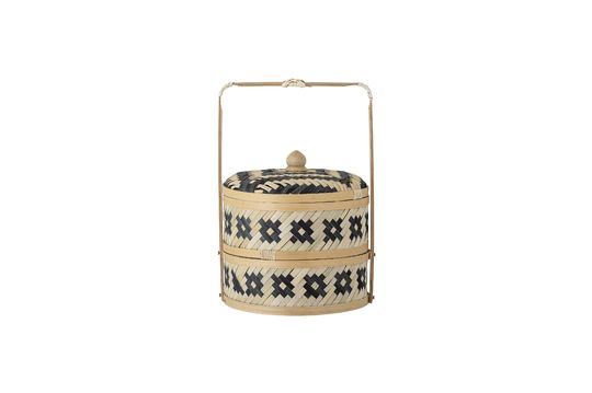 Basket with black lid Nian Clipped