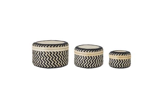 Baskets with Black Bamboo Lid Jacob Clipped