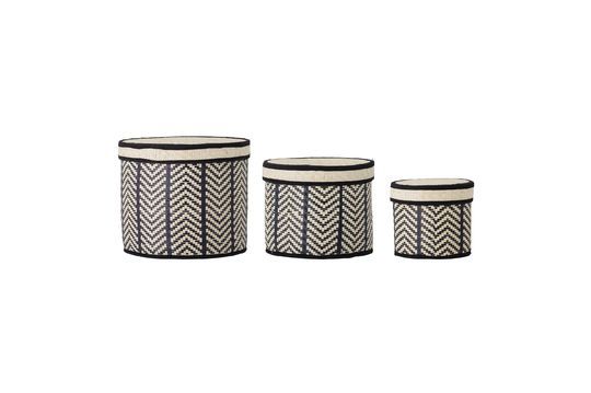 Baskets with black lid Islim Clipped