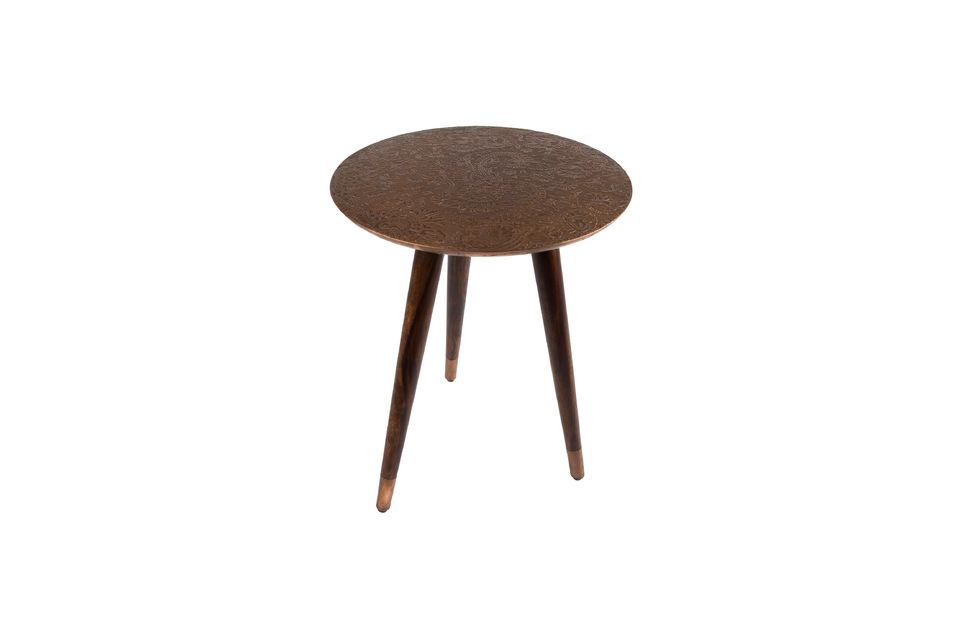 Bast copper finish side table - 6