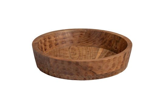 Beige acacia wood bowl Ray Clipped