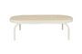 Miniature Beige aluminium garden table Vista Clipped