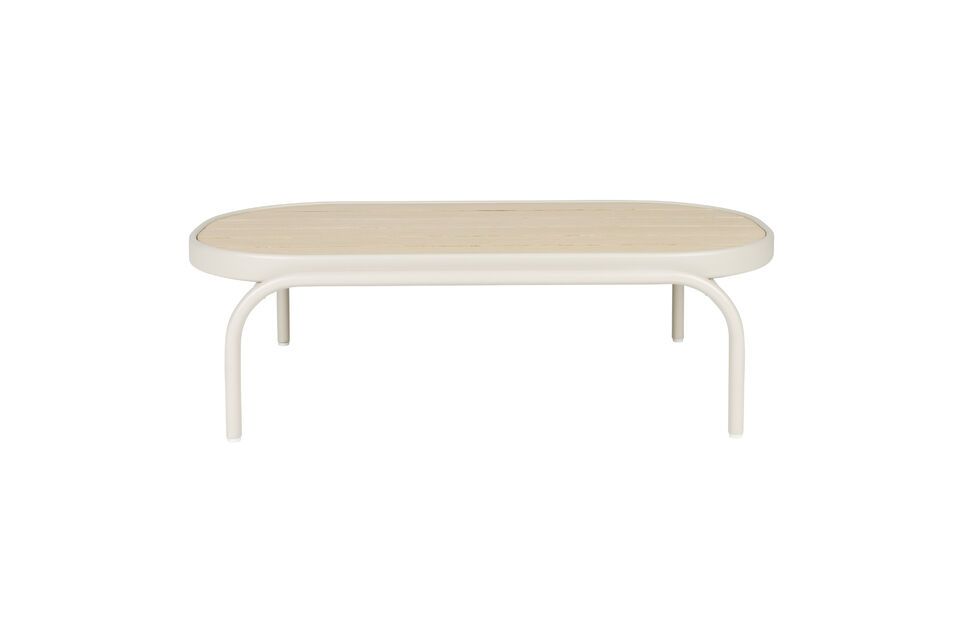 Beige aluminium garden table Vista Zuiver