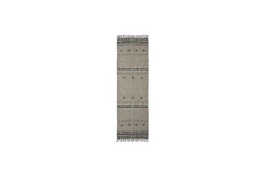 Beige and black wool rug 300x90 cm Cros