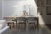 Miniature Beige ash veneer dining table 180x90 Sticks 2