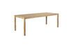 Miniature Beige ash veneer dining table 220x90 Sticks 5