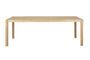 Miniature Beige ash veneer dining table 220x90 Sticks Clipped
