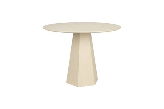 Beige ash veneer dining table Pilar Clipped
