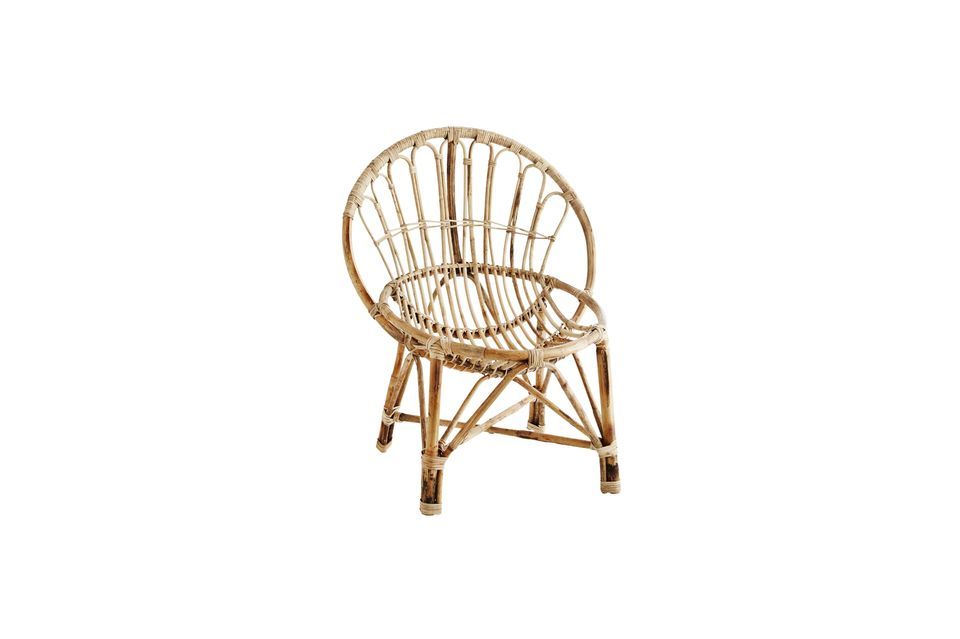 Beige bamboo chair Astra Madam Stoltz