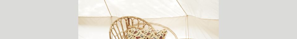 Material Details Beige bamboo chair Astra