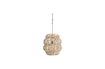 Miniature Beige bamboo hanging lamp Bulle 1