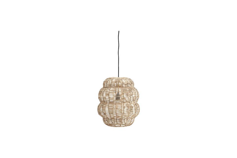 Beige bamboo hanging lamp Bulle Madam Stoltz