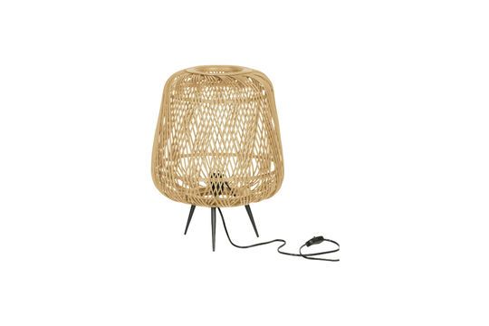 Beige bamboo lamp Moza Clipped