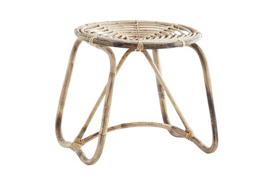 Beige bamboo stool Reina Clipped