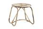 Miniature Beige bamboo stool Reina Clipped