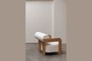 Miniature Beige boucle fabric armchair Oolong 1