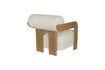 Miniature Beige boucle fabric armchair Oolong 5