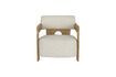 Miniature Beige boucle fabric armchair Oolong 2