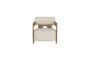 Miniature Beige boucle fabric armchair Oolong Clipped