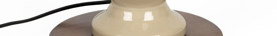 Material Details Beige ceramic floor lamp Brew