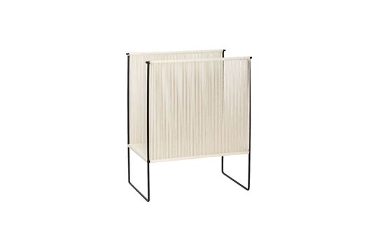 Beige cotton magazine rack String