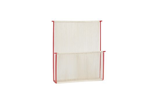 Beige cotton magazine rack String Wall Clipped