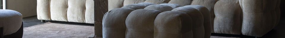 Material Details Beige fabric 4-seater sofa Hackman