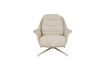Miniature Beige fabric and eucalyptus wood armchair Philly 4