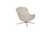 Miniature Beige fabric and eucalyptus wood armchair Philly 6